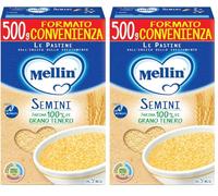Mellin Semini 500 g, 100% Naturale (Confezione da 2)