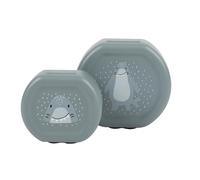 Mellis Trixie - Scatole per assaggiare con clip per bambini (Mr. Shark)