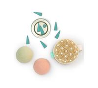 Mello - Accessori da bagno a immersione profonda, regali per la cura di sé per le donne, regali per coccole e regali di relax per le donne, accessori da bagno inclusi spugna Konjac, coni di incenso e