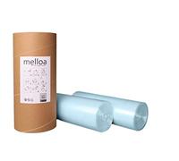MELLOA - Ricarica universale per pattumiera a pannolino compatibile con Tommee Tippee Sangenic TEC Simplee Twist & Click Spross Ubbi Magic Littycat bidoni per pannolini (Blu, 400m + Tubo di Carta)