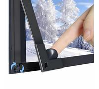 Mellroom, pellicola isolante per finestre, 100 x 125 cm, autoadesiva, riutilizzabile, a risparmio energetico, trasparente, per piccole finestre, spessore 180 μm