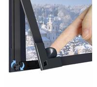 Mellroom, pellicola isolante per finestre, 120 x 160 cm, autoadesiva, riutilizzabile, a risparmio energetico, trasparente, per piccole finestre, spessore 180 μm