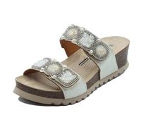 Melluso 018182 Bianco Sandali per Donna in Tessuto Bianco con Doppio Stretch (Taglia 36)