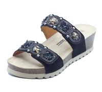 Melluso 018182 Nero Sandali per Donna in Tessuto Nero con Doppio Stretch (Taglia 38)
