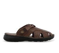 Melluso Ciabatta uomo in pelle marrone u75138q 42