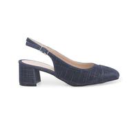 Melluso Décolleté Slingback in Tessuto Blu Collezione P/E 38.5 / Blu
