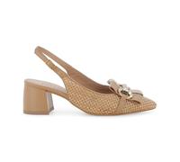 Melluso Donna Slingback Intrecciata Cuoio con Morsetto 40 / Marrone