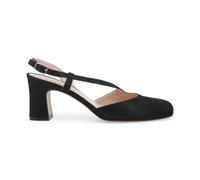 Melluso Donna Slingback Nero in Pelle Tacco Alto Comfort