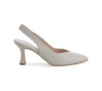 Melluso Donna Slingback Raffinata in Pelle Bianco Tacco a Spillo