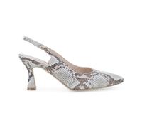 Melluso Donna Slingback Stampa Pitone Tacco Svasato 40 / Beige