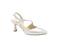 Melluso E1634 Argento Scarpe Donna Decolletè Sandalo Punta Chiusa Cinturino 38