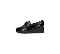 Melluso K55272 Scarpa Mocassino Donna col Nero Vernice ZEPPETTA Comoda 5 CM Invernale Sottopiede Soft Nero 41