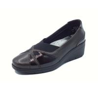 Melluso K91637 Brown Mocassini confort per Donna in pelle e vernice marrone con