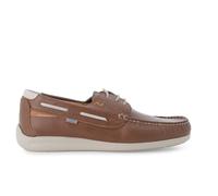 Melluso Mocassino con lacci uomo in pelle color cuoio u18070