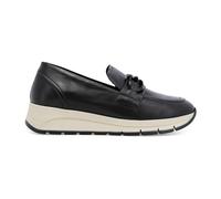Melluso Mocassino Donna in Pelle con Zeppa e Morsetto a Catena 38 / Nero