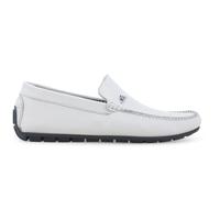 Melluso Mocassino estivo uomo in pelle bianca u16017q
