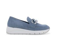 Melluso Mocassino in Camoscio Blu Collezione Primavera Estate 37 / Blu