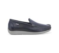 Melluso Mocassino Uomo in Pelle Blu con Cuciture a Contrasto 43 / Blu