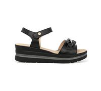 Melluso Sandali Donna Walk con Zeppa Tomaia Pelle 39 / Nero