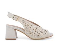 MELLUSO SANDALI IN CAMOSCIO DONNA ESTATE N653 CON TACCO BEIGE