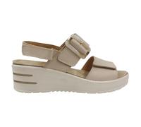 Melluso Sandalo Cipria con Triplo Strappo e Zeppa da Donna - 37