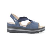 Melluso Sandalo Donna Blu con Zeppa Platform e Fasce Elastiche 35 / Blu