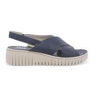 Melluso Sandalo Donna in Pelle Blu 018882w 38