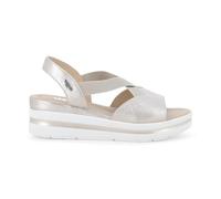 Melluso Sandalo Donna Platino con Zeppa Platform e Fasce Elastiche 41 / Oro