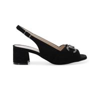 Melluso Sandalo Donna Slingback in Camoscio con Fibbia Gioiello