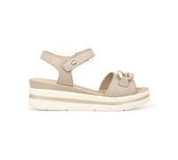Melluso Sandalo Donna WALK con Zeppa Tomaia in Pelle 36 / Beige