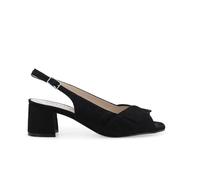 Melluso Sandalo Slingback Spuntato in camoscio Nero s634q 36