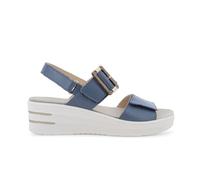 Melluso Sandalo Sportivo con Zeppa Platform Blu Avio 019227q 37