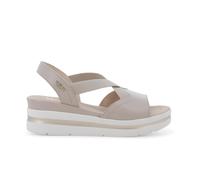 Melluso Sandalo sportivo con zeppa platform e fasce elastiche beige 019243q