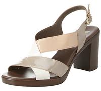 Melluso Scarpe con Cinturino alla Caviglia Donna (35, Beige (Misca))