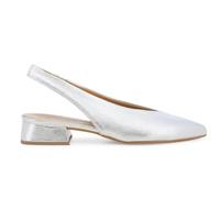 Melluso Slingback Elegante Color Argento con con Tacco Basso d156q 42