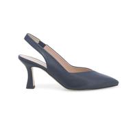 Melluso Slingback Tacco a Spillo in Pelle Blu Collezione Estiva