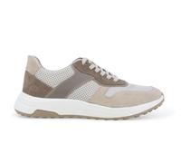 Melluso Sneaker uomo in camoscio beige e pelle tecnica u56034q