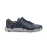 Melluso Sneaker uomo in pelle blu navy con suola grigia u56068