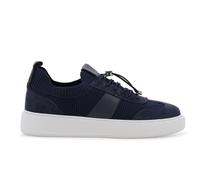 Melluso Sneaker uomo in tessuto knit blu navy con lacci elastici u56176