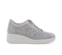 Melluso Sneaker Walk in camoscio Grigio Jeans con Lacci Fantasia r20245q 36
