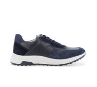 Melluso Sneakers sportiva blu navy in camoscio e pelle traforata u56034q