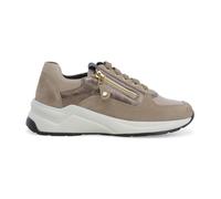 Melluso Sneakers Stringate con Cerniera Lampo Tomaia Pelle colore Beige
