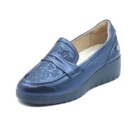 Melluso Walk K55479 Blu Mocassini per Donna in Pelle Traforata Blu (Taglia 39)