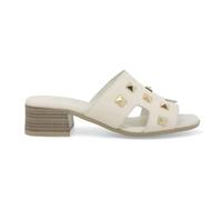 Melluso Walk sandalo a ciabatta donna con borchie (Crema, Sistema Taglie Calzature EU, Adulto, Donna, Numero, Media, 37)