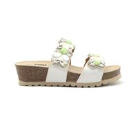 Melluso Walk sandalo donna con zeppa in sughero (Bianco, Sistema Taglie Calzature EU, Adulto, Donna, Numero, Media, 37)