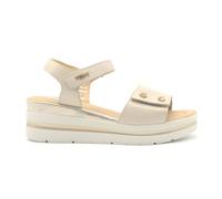Melluso Walk sandalo donna in pelle con zeppa (Beige, Sistema Taglie Calzature EU, Adulto, Donna, Numero, Media, 40)