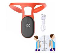 MELLYD Correttore Posturale Vibrazione, Promemoria Postura Migliorare Il Gobbo Back Straightener, Migliorare Il Gobbo,Rimodellare Le Curve,Orange