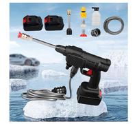MELLYD Pistola Lavaggio Auto A Batteria, Alta Potenza 600w,Due Batterie 24v1500mah Lavatrice A Spruzzo, Piccolo E Leggero Idropulitrice per Auto, Incontra Una varietà di Pulizia