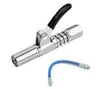 mellystore G Grasso Pistola Accoppiatore Testina Ingrassatore Professionale Ingrassatore Autobloccante Ingrassatore Manuale G Coupler con Tubo Flessibile da 30 cm per Grasso da 1/8''