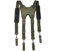 Melo - Bretelle tattiche con imbracatura tattica resistente da 3,8 cm per cintura di servizio.., Bretella tattica di colore verde militare, Large